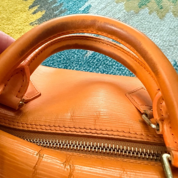 Louis Vuitton Orange Epi Leather Speedy Handbag - Picture 6 of 16